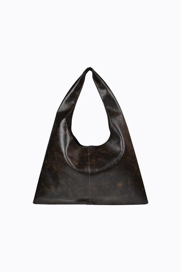 Cyrus Tote Chocolate Distressed