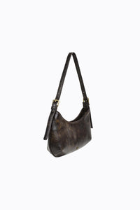 Cari Shoulder Bag Choc Distressed