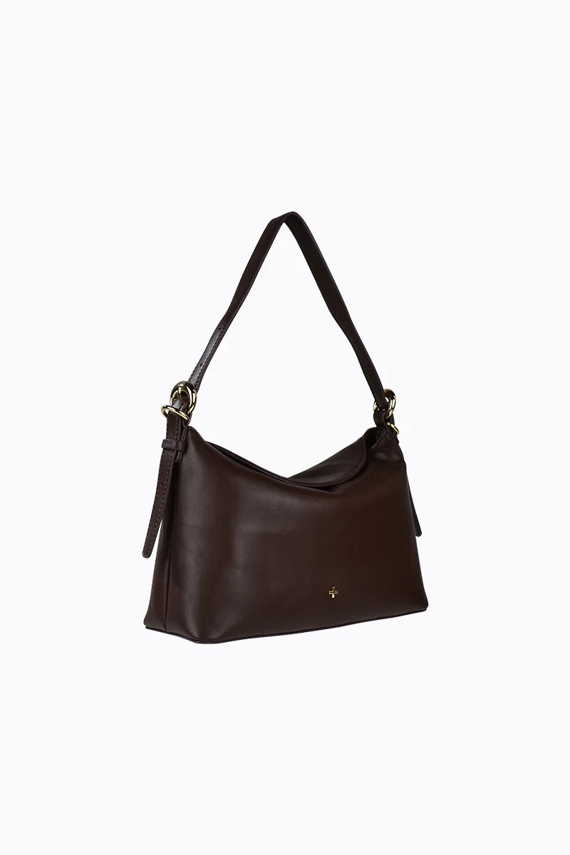 Lina Shoulder Bag Choc/Gold