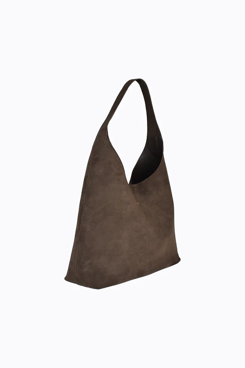 Duke Tote Bag Chocolate Suede