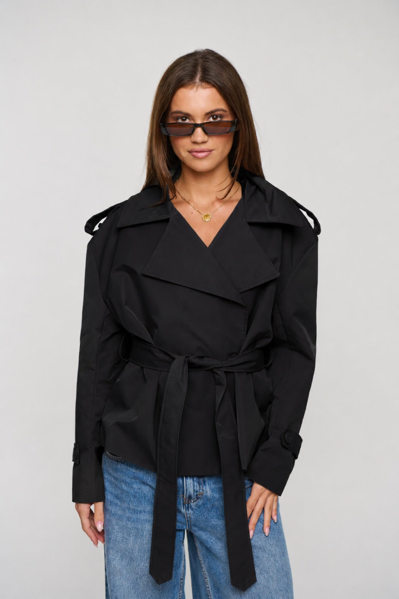 Aston Trench Black