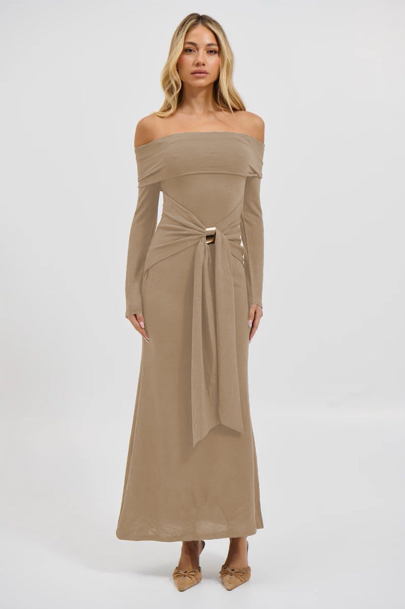 Waiora Maxi Dress Sand