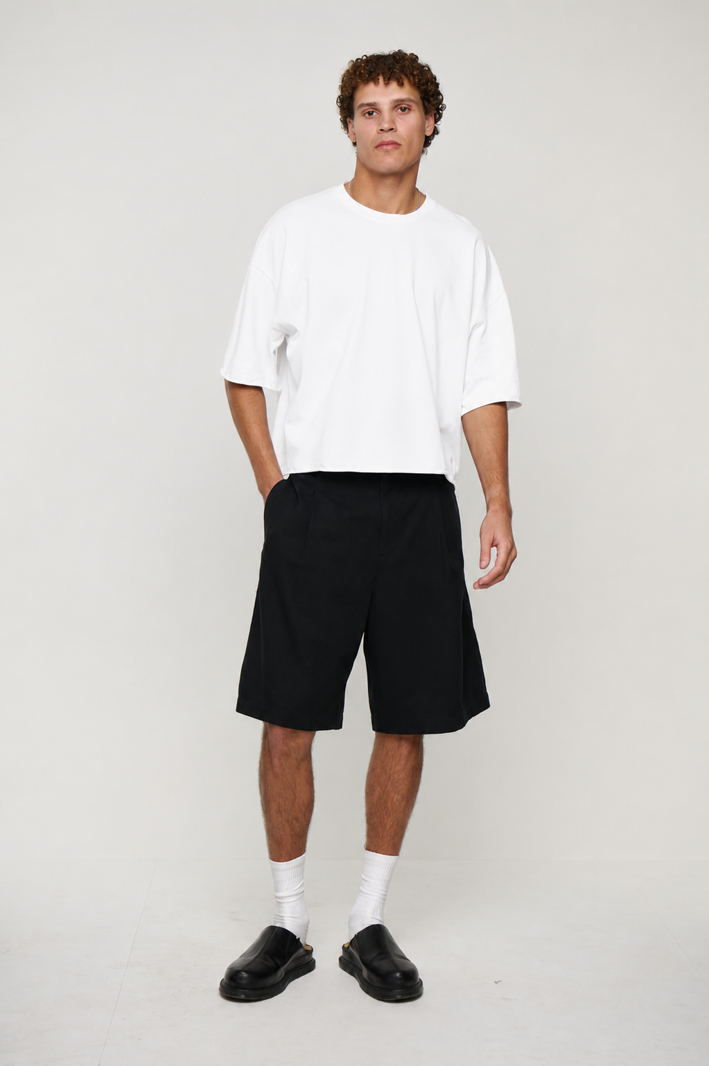 Raw 200G Cotton Box Tee White