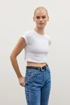 Corey Cropped T-Shirt White