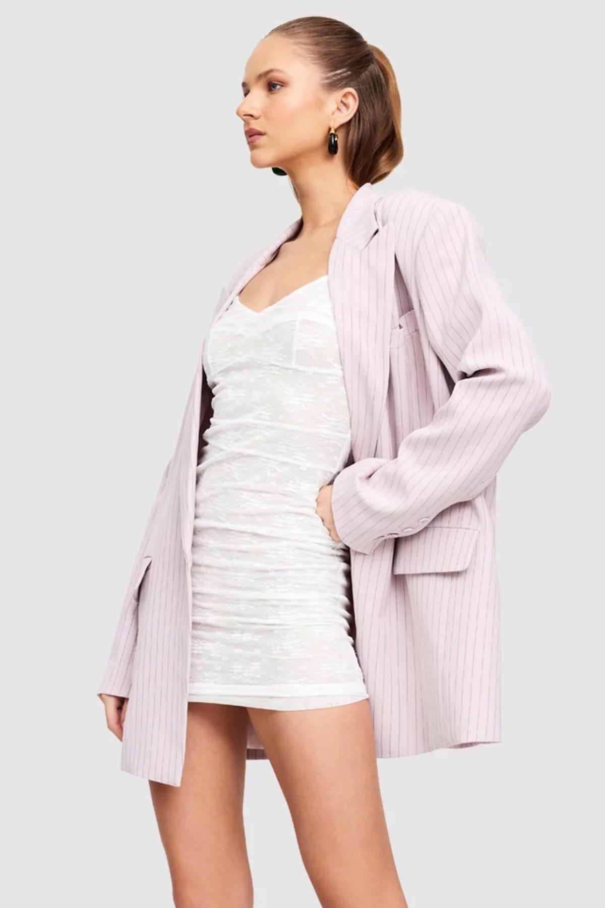 NYC Blazer Pink Pinstripe - FINAL SALE