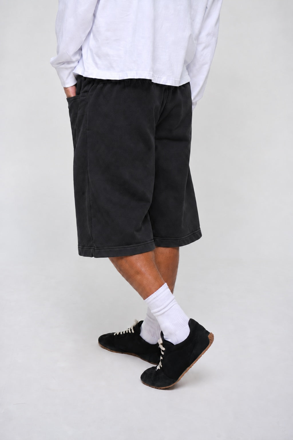 420G Fleece Short Black