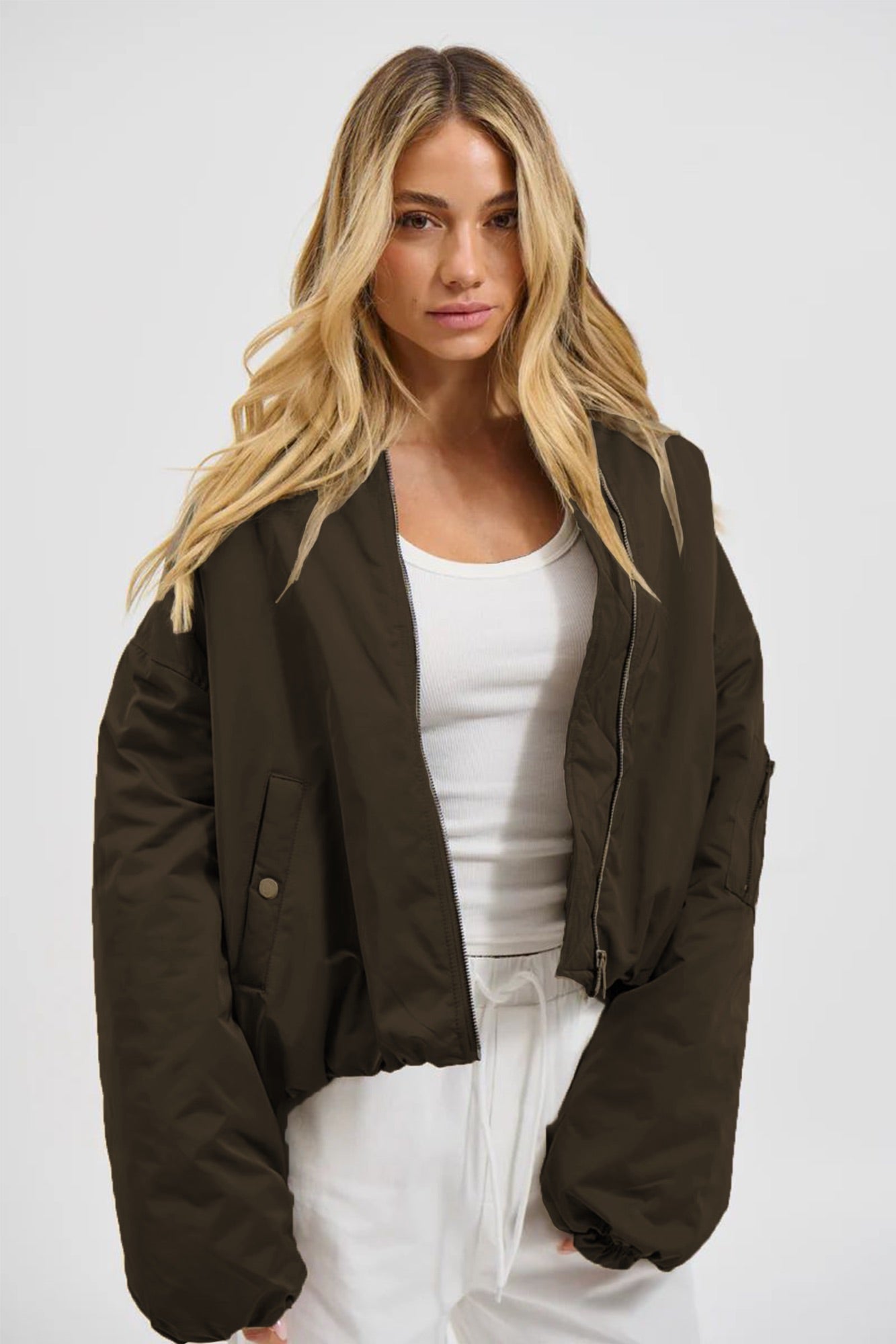 Dua Bomber Jacket Chocolate
