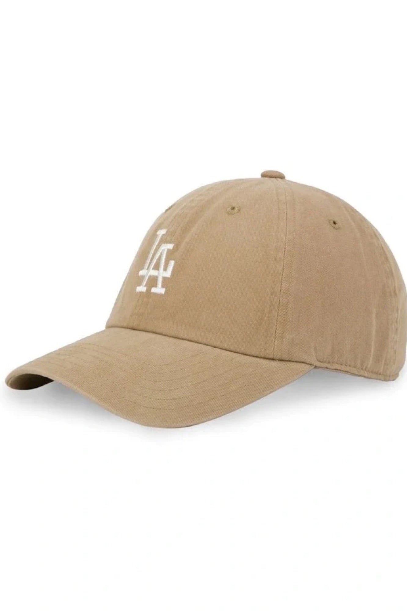LA Raglan Wash Icon Logo Cap Faded Khaki