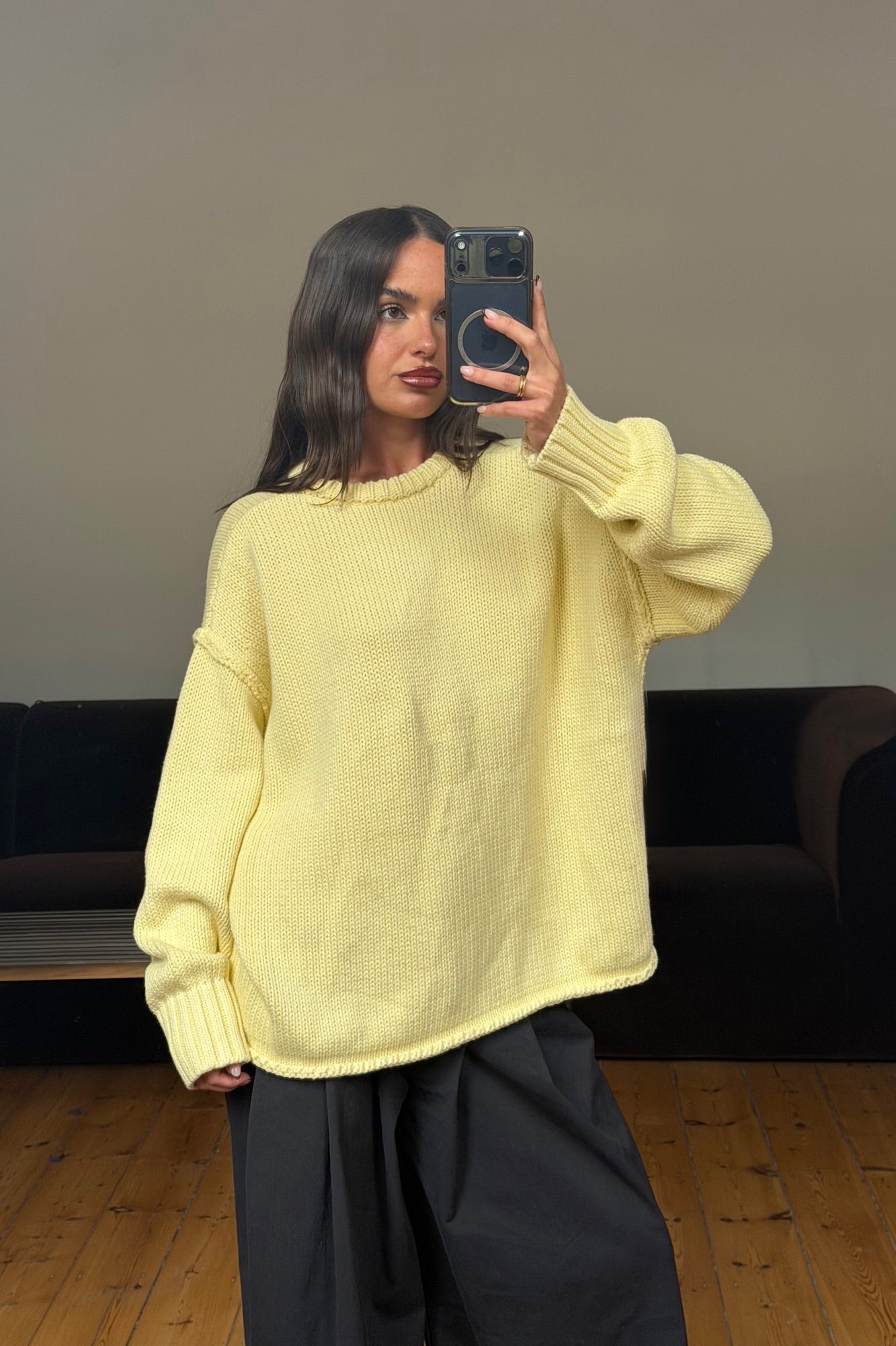 Nikova Knit Jumper Lemon