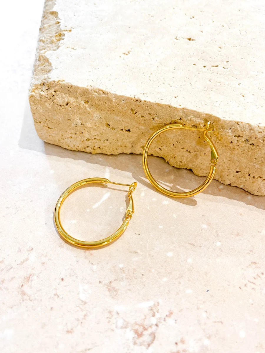 30mm Classic Hoop Gold