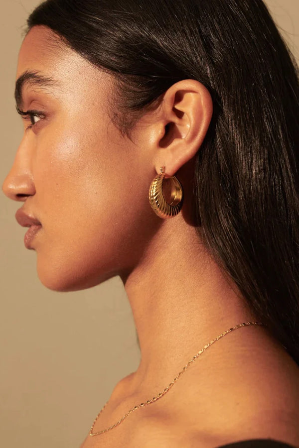 Lauren Coil Earrings Gold