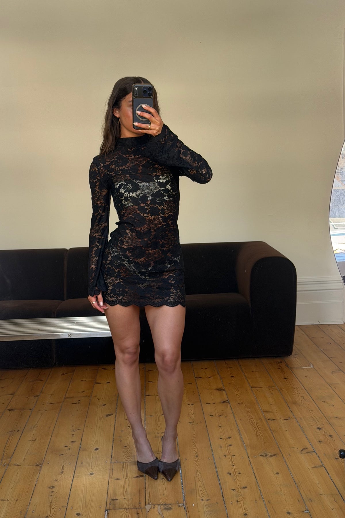 Mikki Lace Dress Black
