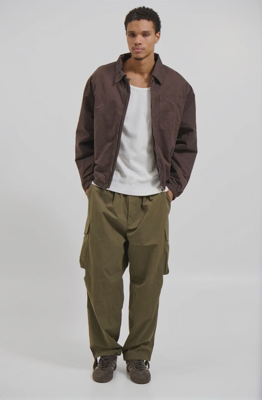 Charlie Soft Cotton Bomber Choc - AI Generated
