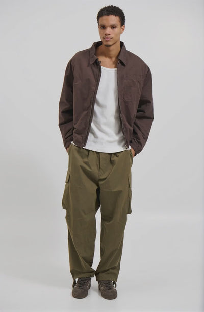 Charlie Soft Cotton Bomber Choc - AI Generated