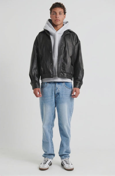 Bomber Jacket Vintage Black - AI Generated