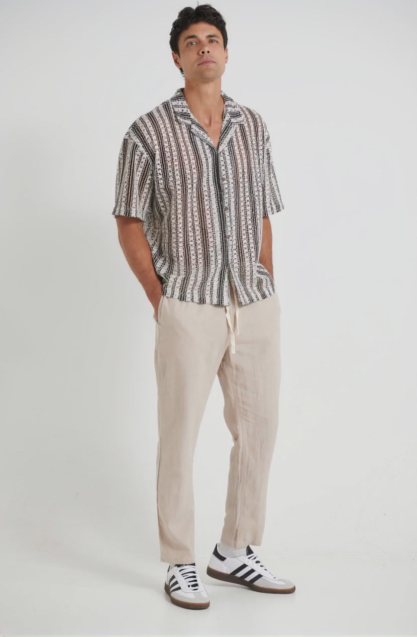 NTH Linen Pant Oat - AI Generated