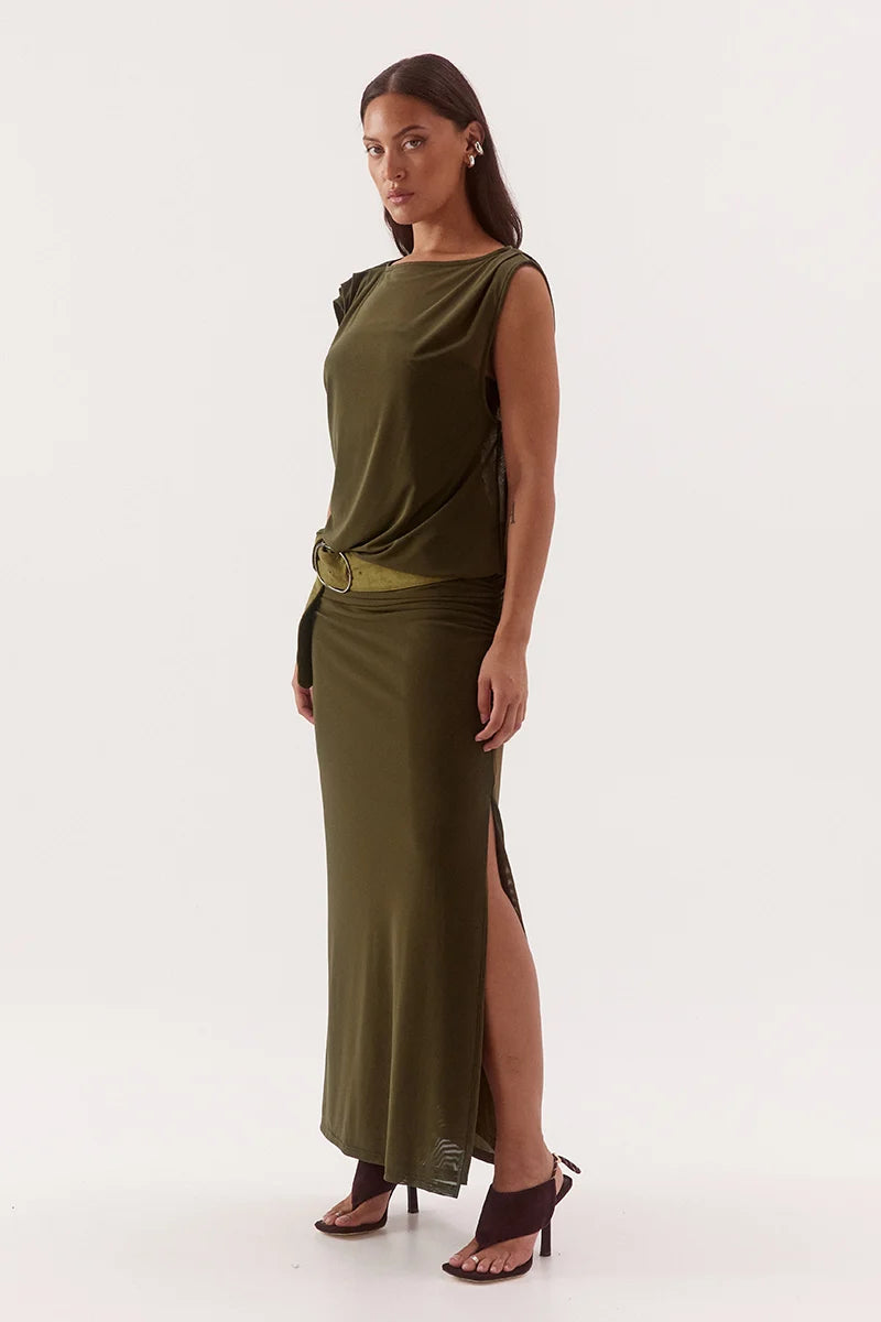 Selen Dress Olive