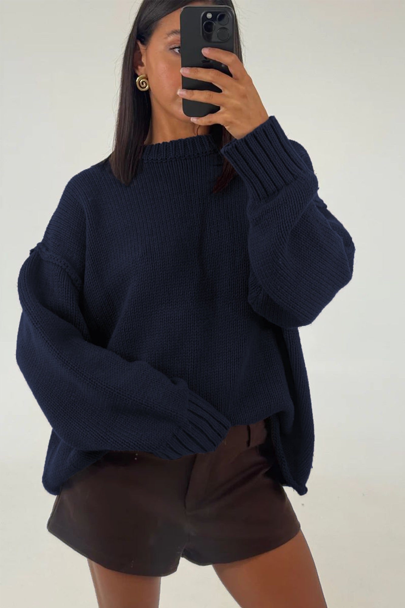 Nikova Knit Jumper Navy