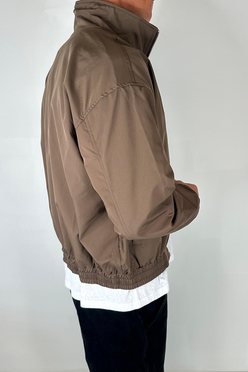 Collar Zip Jacket Choc