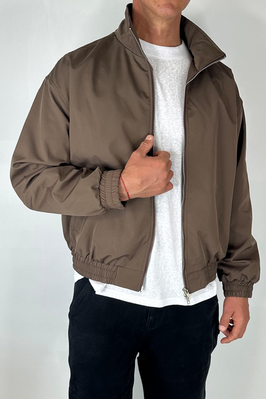 Collar Zip Jacket Choc