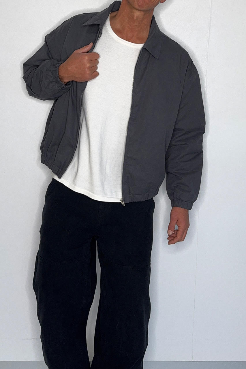 Arik Washed Bomber Stone