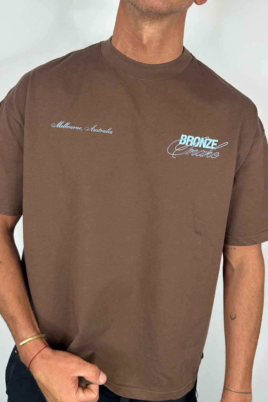 Bronze Snake Signature Tee Choc