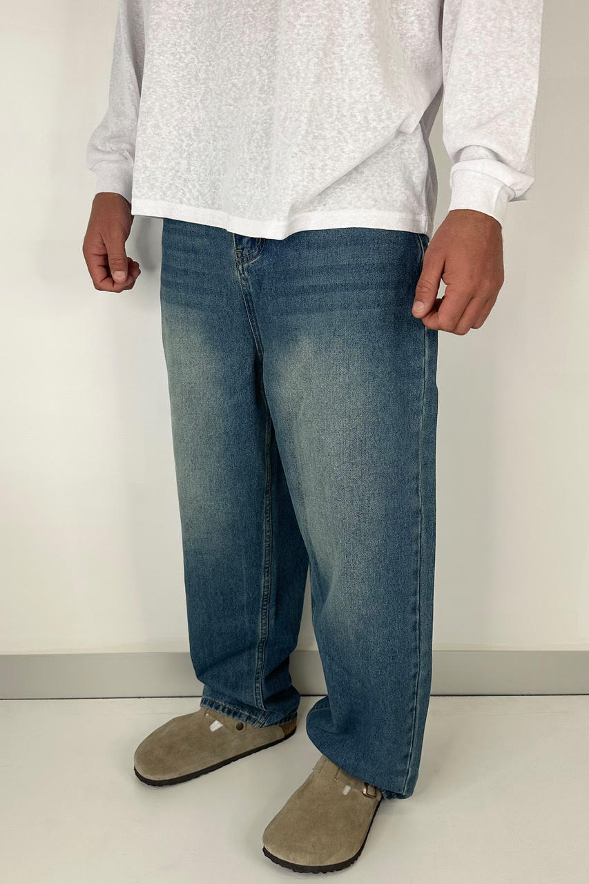Newtown Baggy Denim Mid Blue