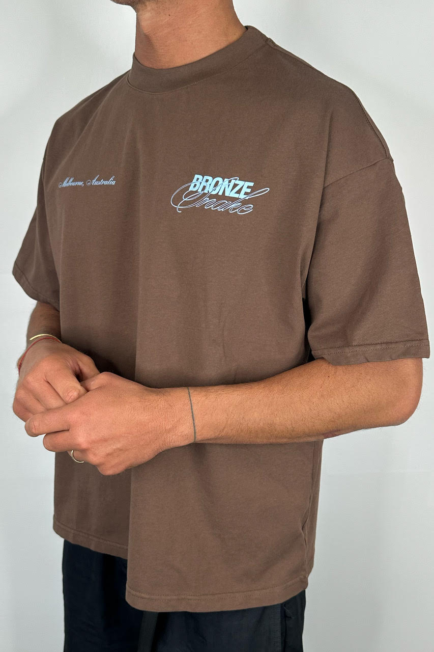 Bronze Snake Signature Tee Choc