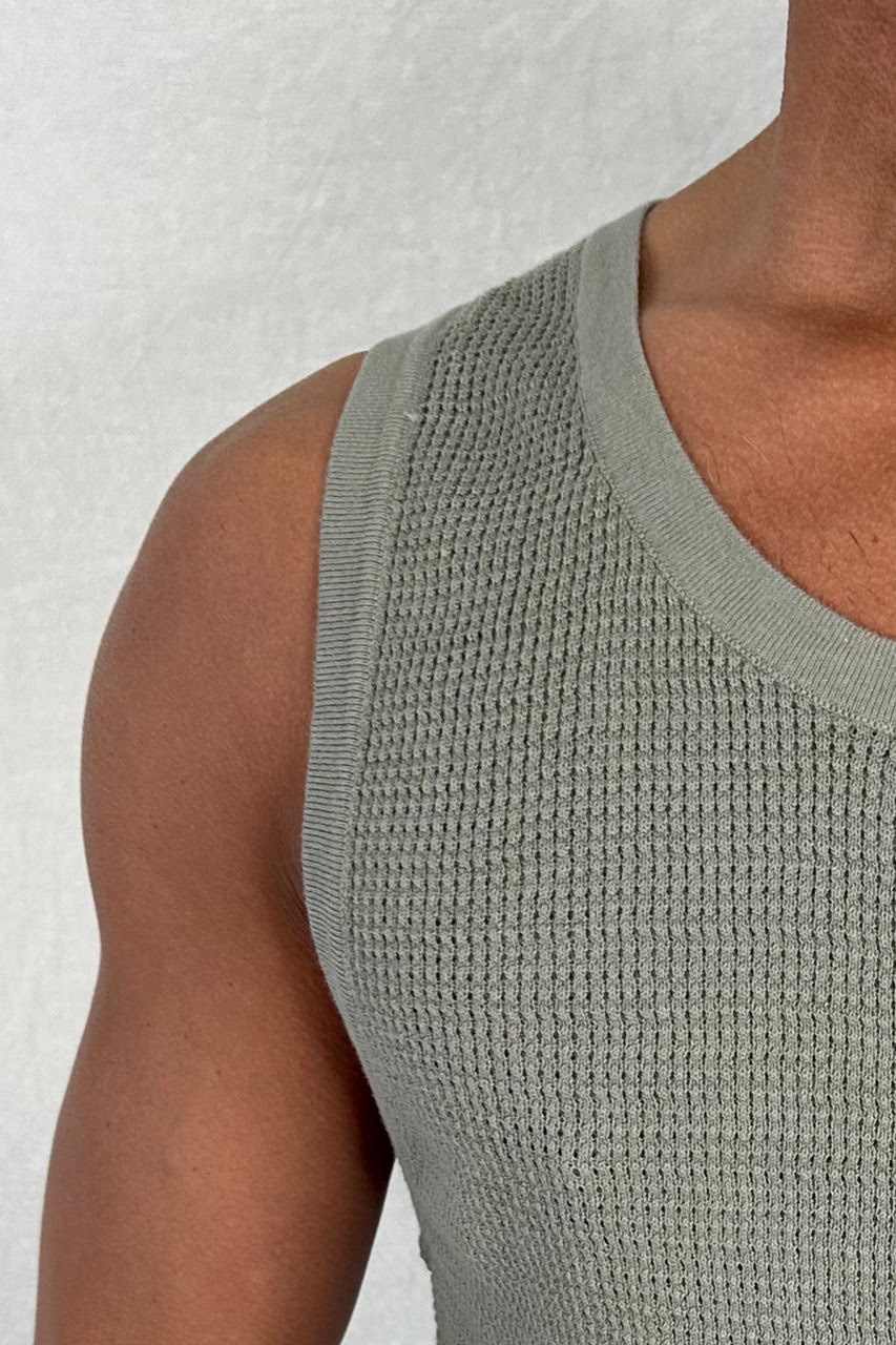 NTH Knit Tank Army
