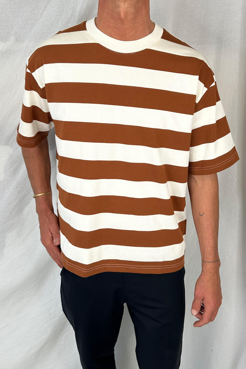 Sammy Crew Tee Stripe Earth