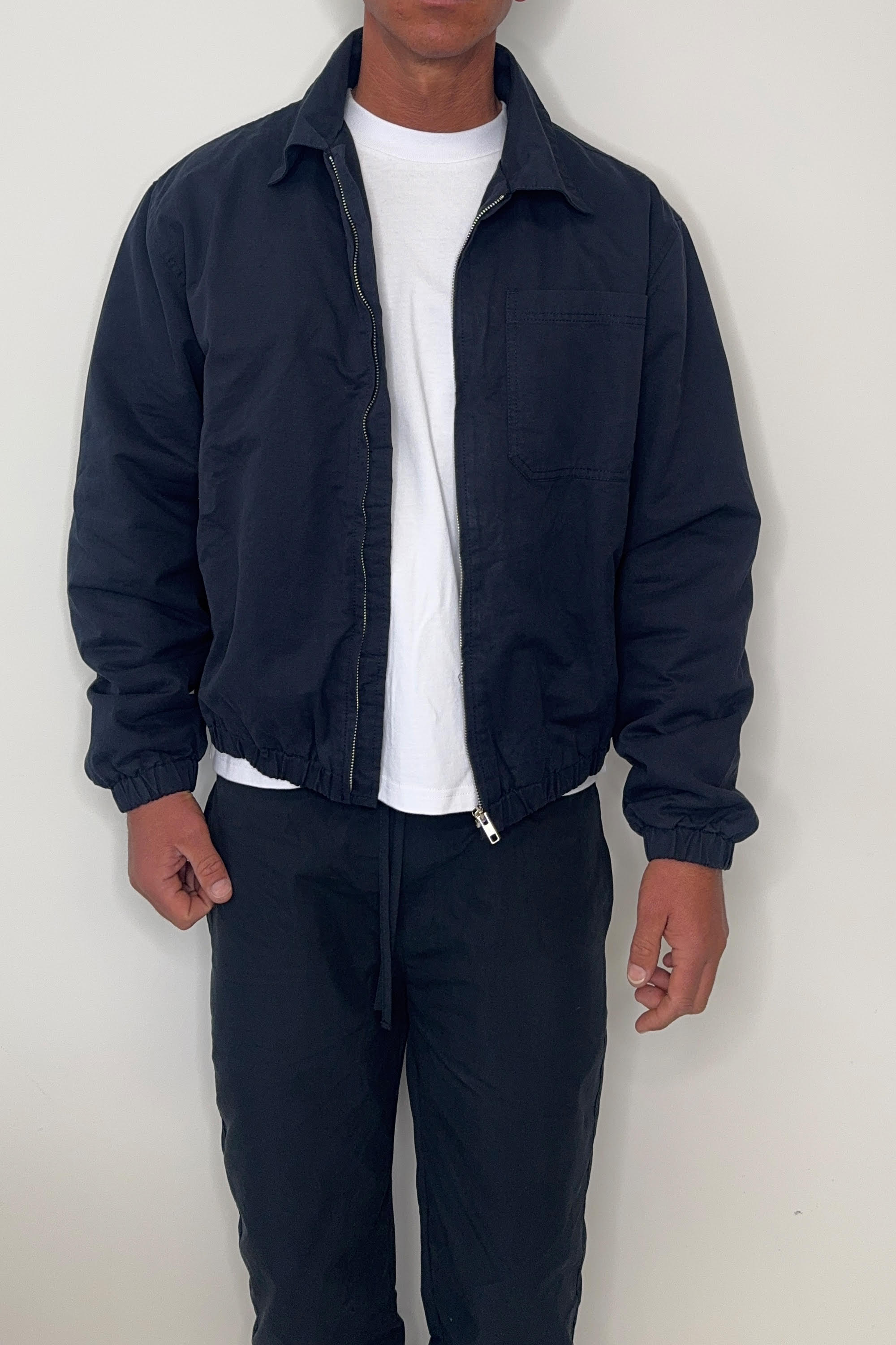Charlie Soft Cotton Bomber Navy