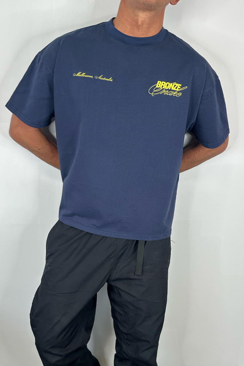 Bronze Snake Signature Tee Navy