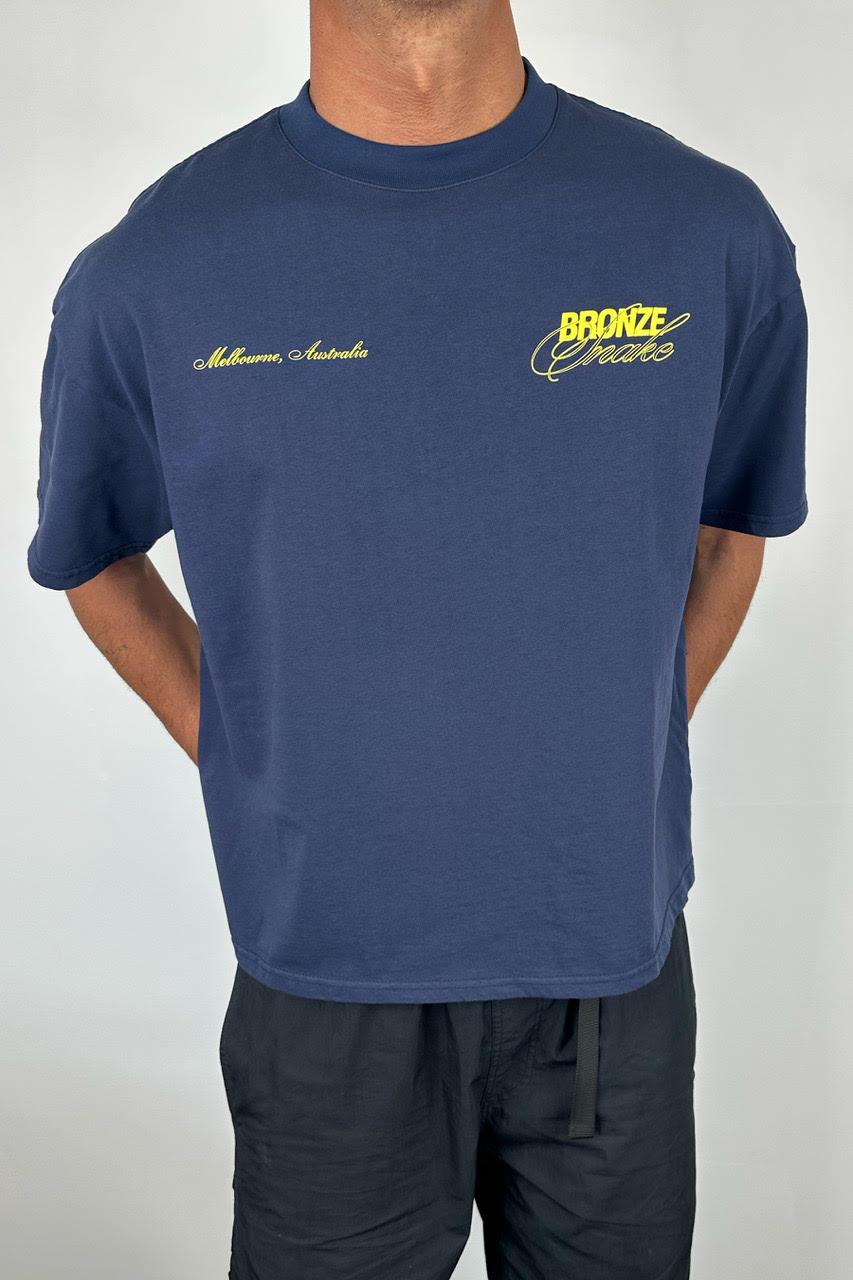Bronze Snake Signature Tee Navy