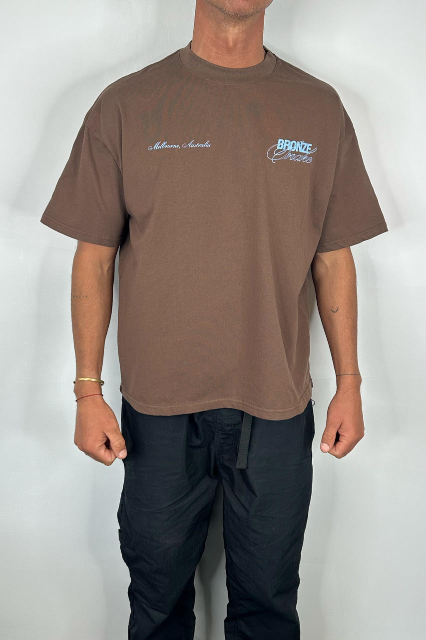 Bronze Snake Signature Tee Choc