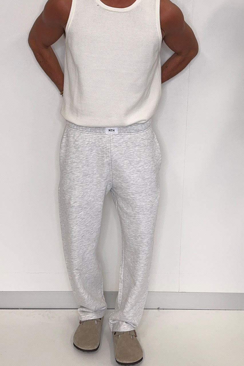 Heavyweight Track Pant White Marle
