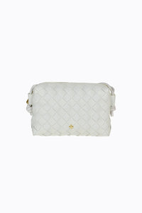 Xena Woven Bag White/Gold