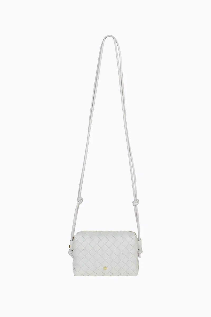 Xena Woven Bag White/Gold