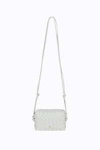 Xena Woven Bag White/Gold