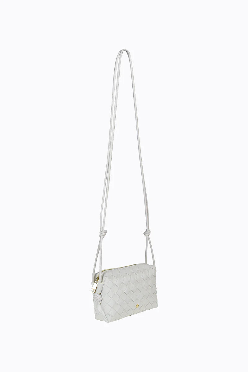 Xena Woven Bag White/Gold