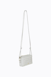 Xena Woven Bag White/Gold