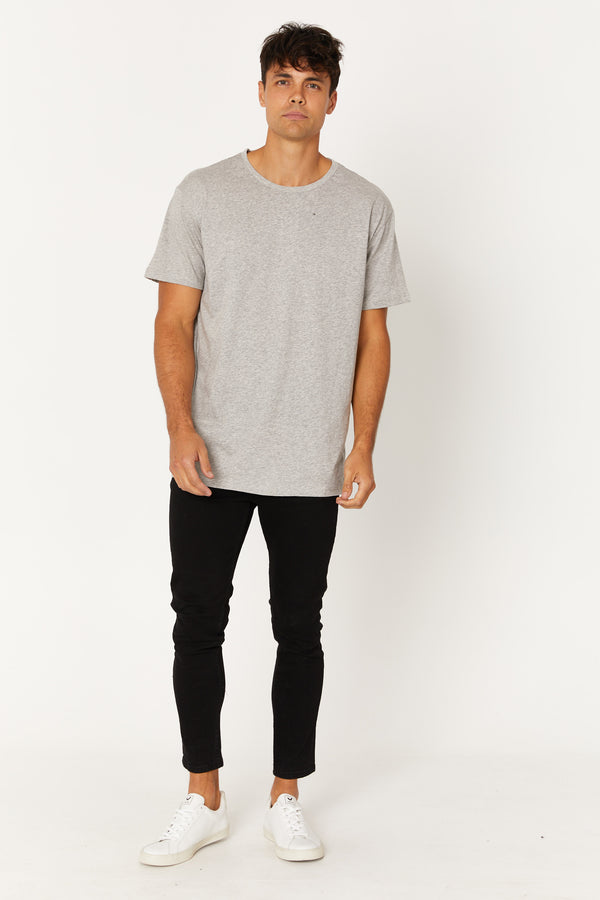 Nth Soft Wash Tee Cotton Grey Marle