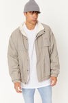 NTH Sherpa Lined Windbreaker Taupe