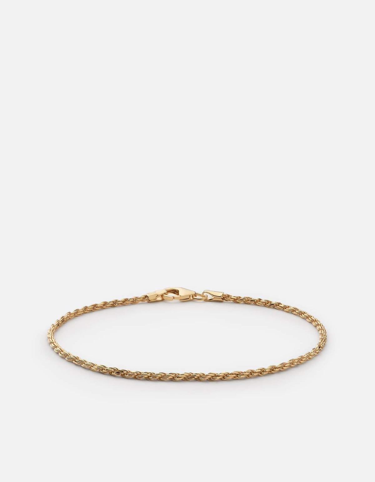 Miansai 1.8mm Rope Chain Bracelet Gold Vermeil