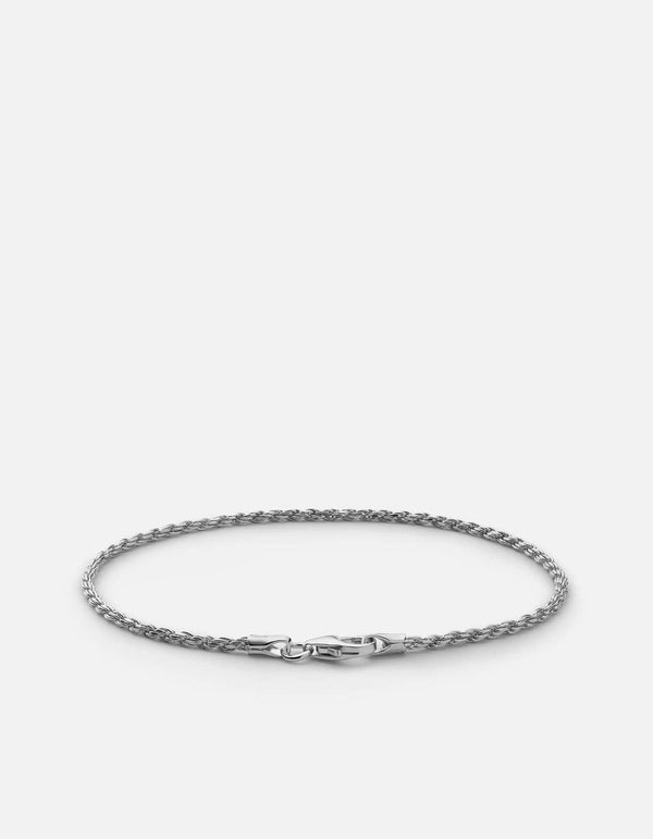 Miansai 1.8mm Rope Chain Bracelet Sterling Silver