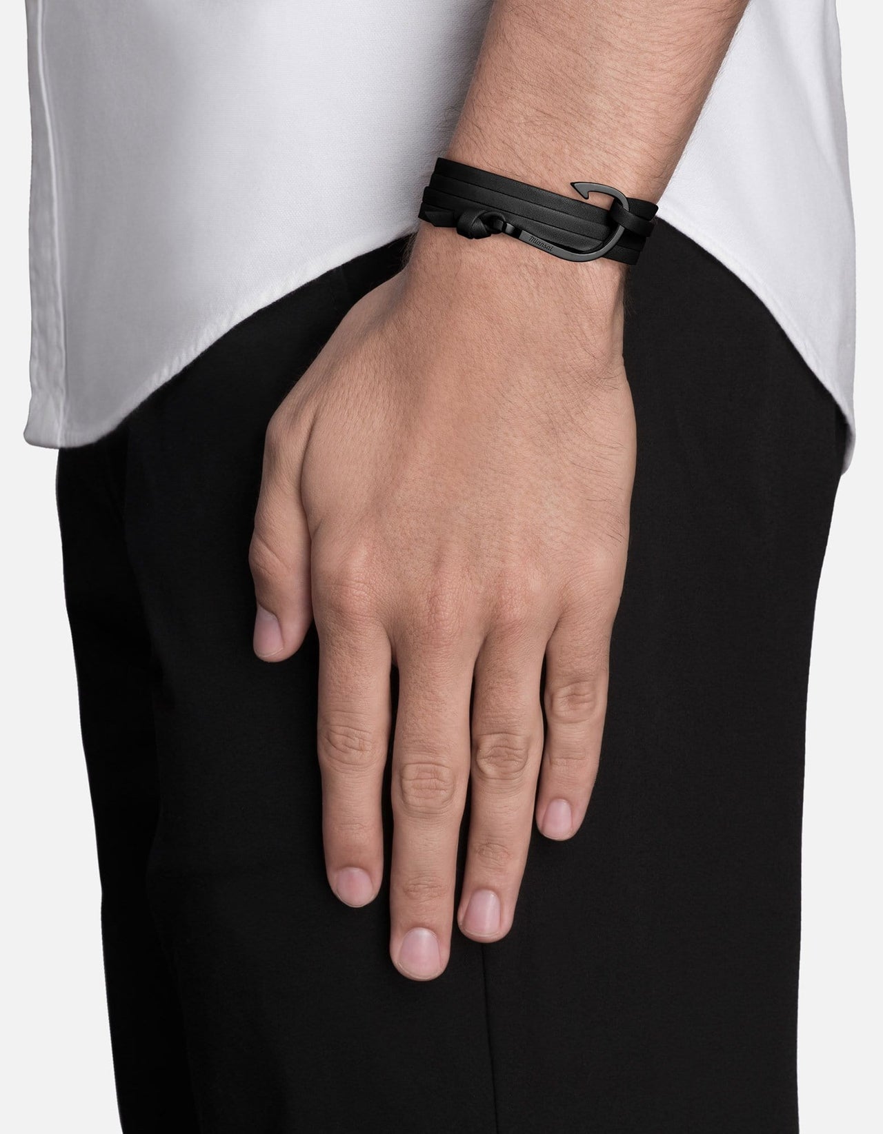 Miansai Cruz Leather Bracelet in Black | REVOLVE