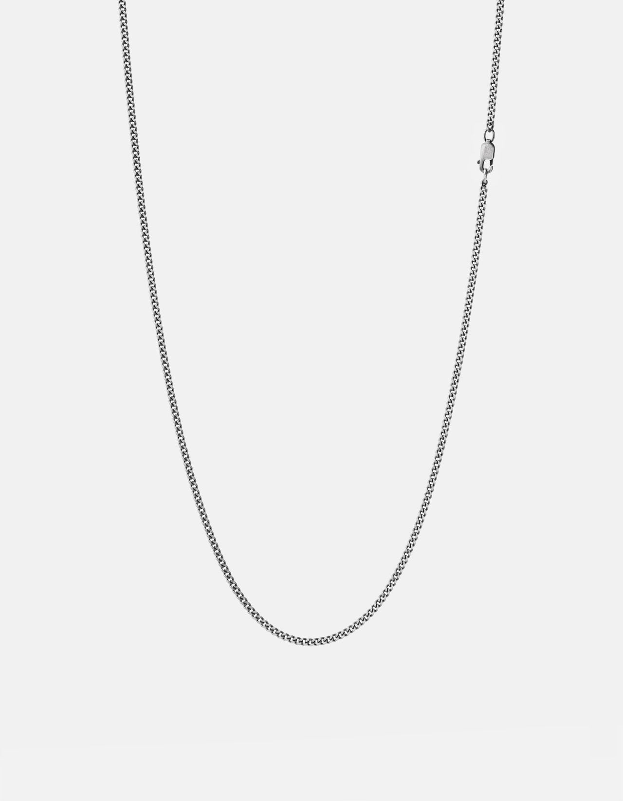 Miansai 2mm Cuban Chain Necklace Sterling Silver