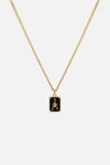 Miansai Scorpius Pendant Necklace Gold Vermeil/Black