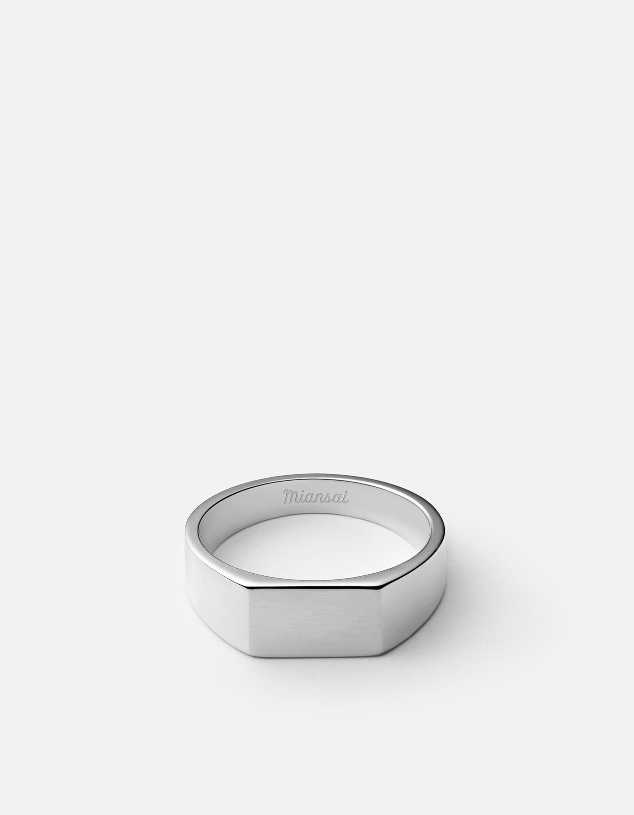Miansai Geo Signet Ring Sterling Silver