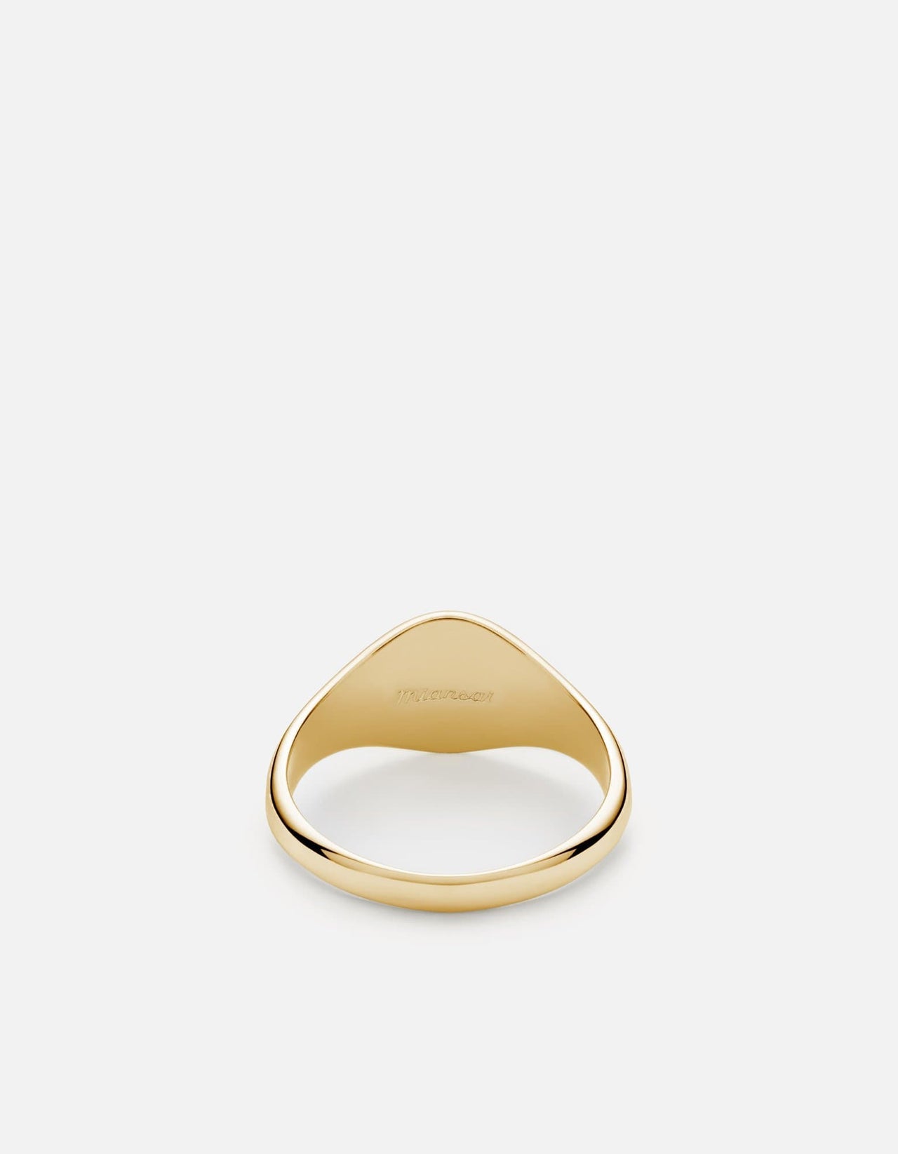 Miansai Solar Signet Ring Gold Vermeil/Jasper Green