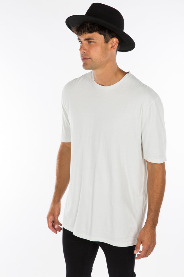 Mack Drop Sleeve Tee Cotton Ivory